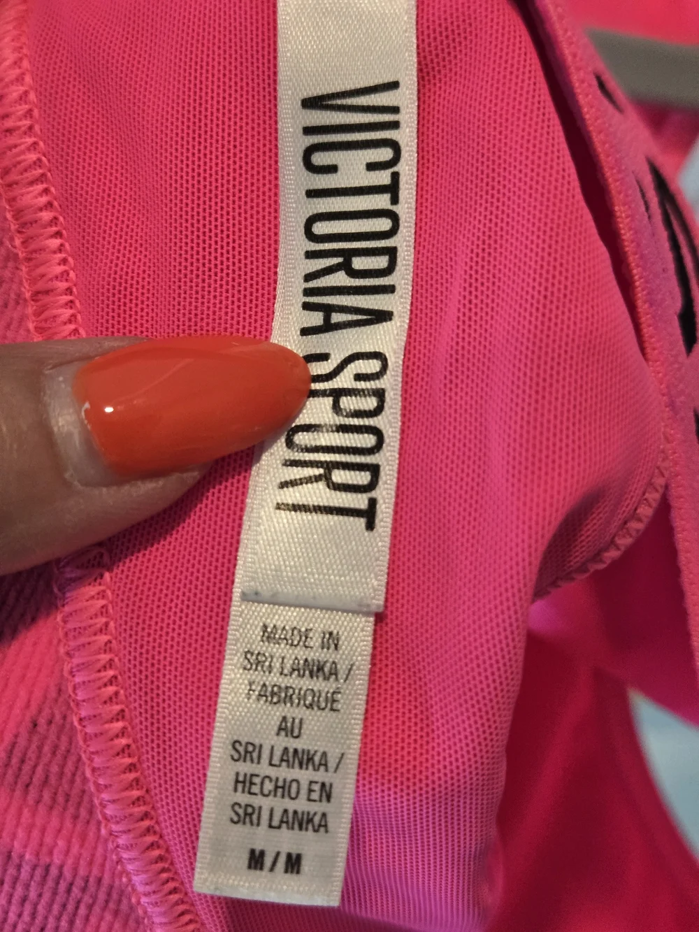 Victoria's Secret VSX Neon Pink Racerback Sports Bra